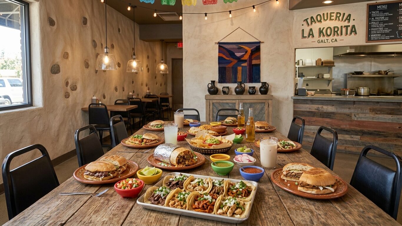 Taqueria La Korita Mexican food enjoyed by family and friends